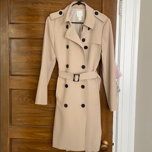 Beige/Tan Trenchcoat from H&M, XS